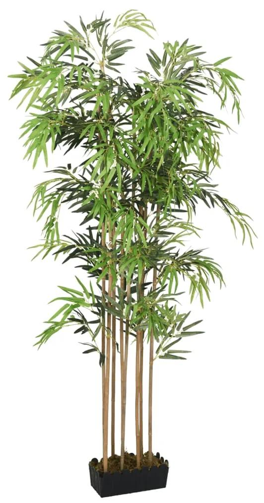 Umelý bambusový strom 1605 listov 180 cm zelený 358991