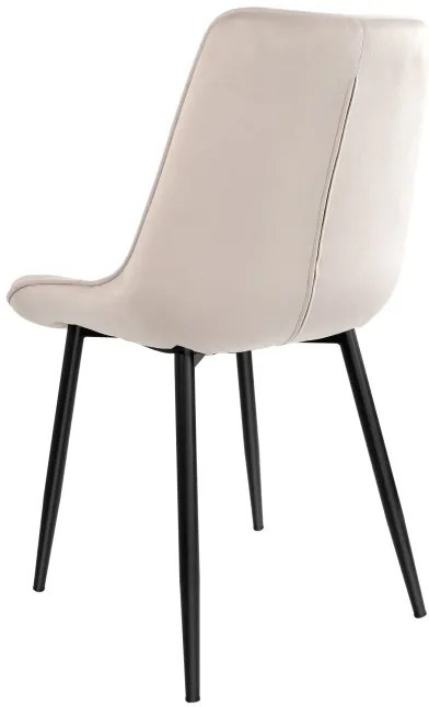 Jedálenská stolička NORMAN zamatová, béžová