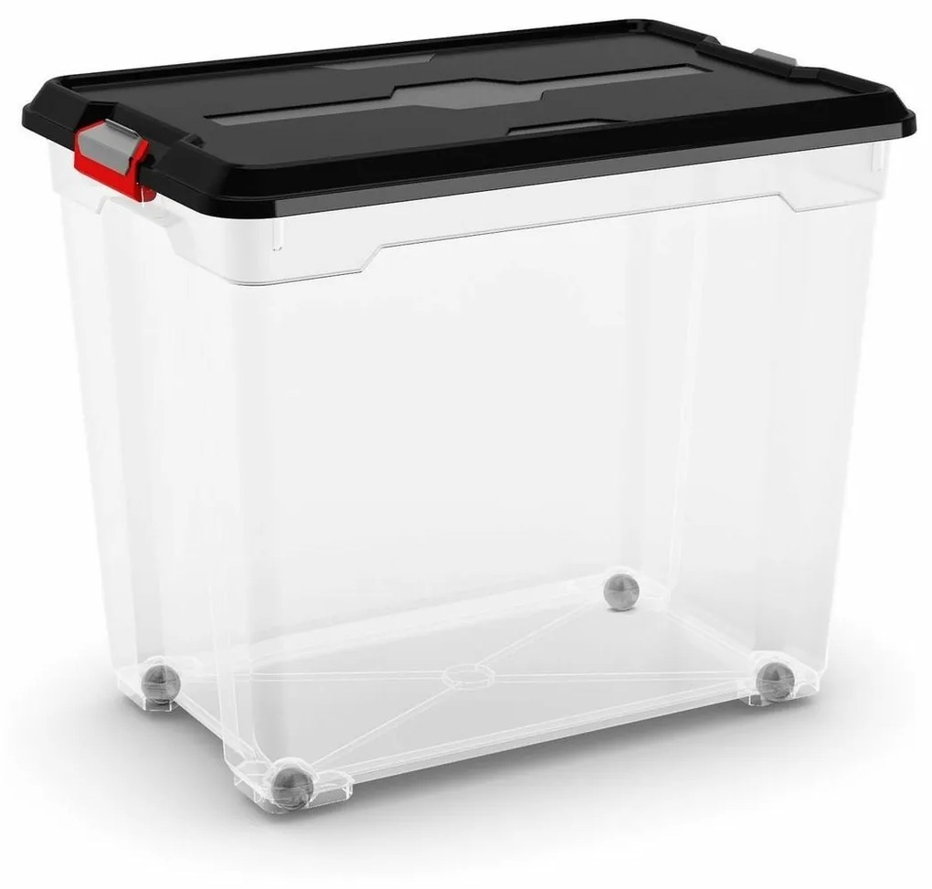 Moover Box XXL čierny s kolieskami, 80l