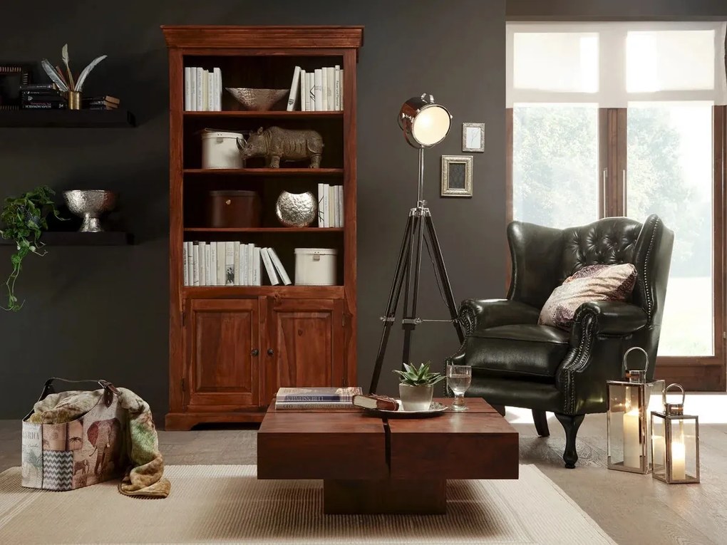furniture-nabytek.cz - Taburet Chesterfield Pittsfield z pravej kože, hnedý