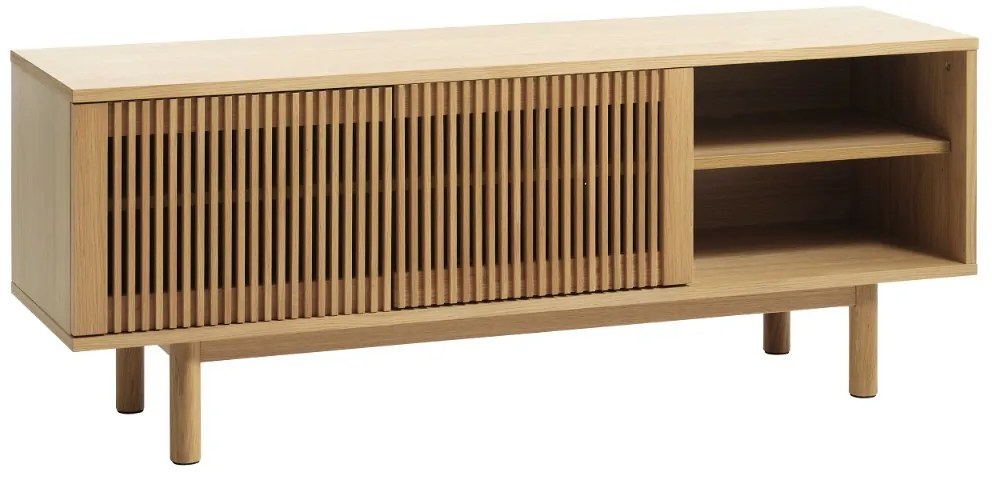 Dizajnový TV stolík Calloway 143 cm prírodný dub