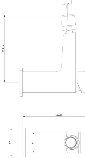 OMNIRES PM7420BL - Bidetová batéria PARMA 12,25 cm matná čierna