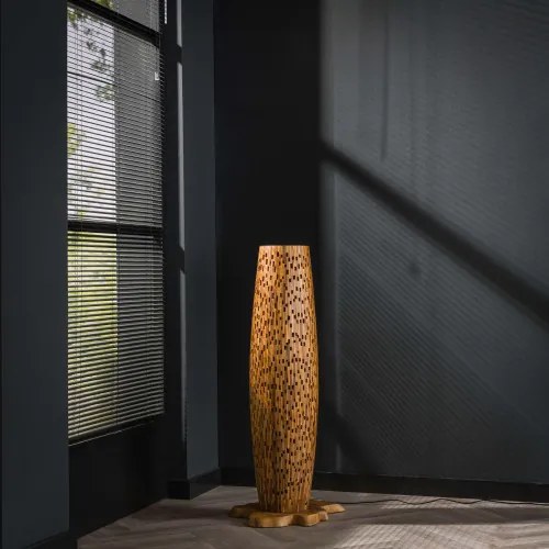 Stojaca lampa 80-80 Bars 2L Drevo Teak - Komfort-nábytok