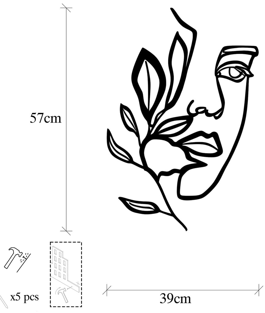 Woman Face Behind The Branch