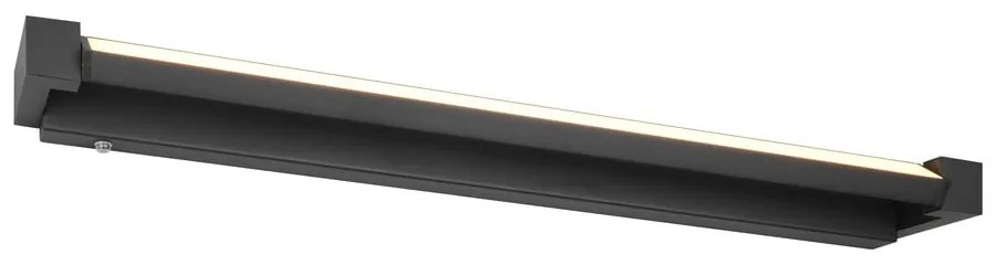 Matne čierne LED nástenné svietidlo Fabrizio – Trio