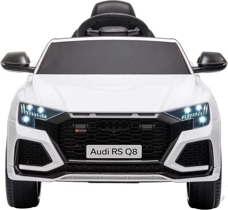 LEAN CARS Elektrické autíčko Audi RS Q8 LED MP3 diaľkové ovládanie biele