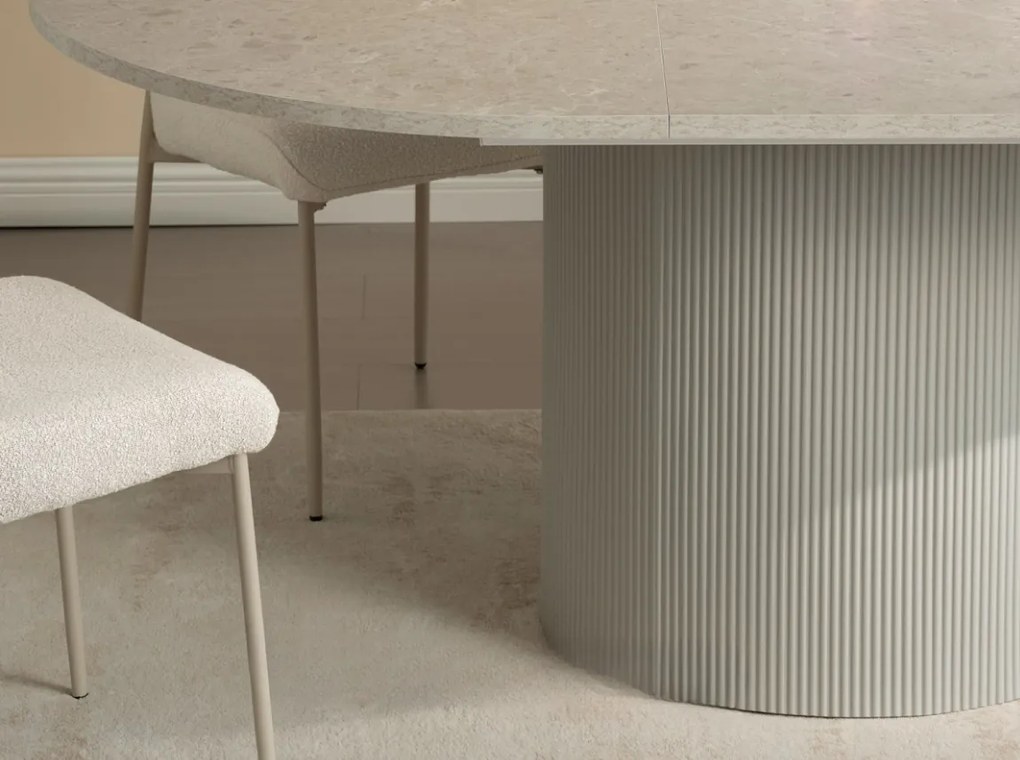 Rozkladací jedálenský stôl EMA sivý mramor
