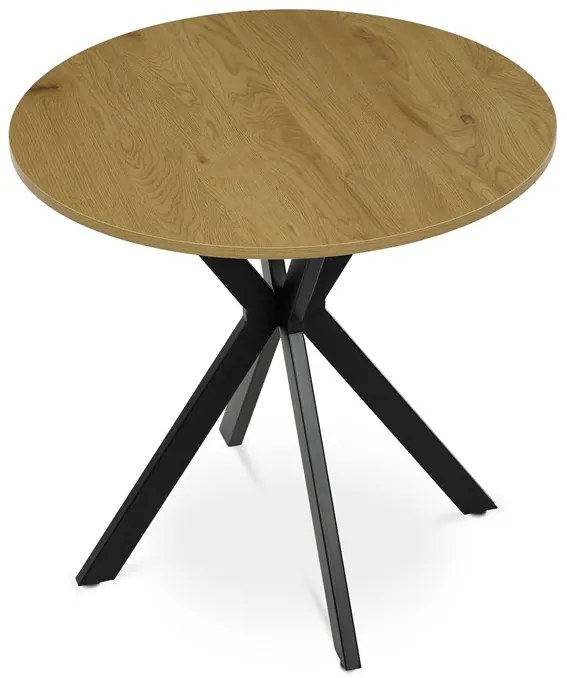 Autronic BONTEC Okrúhly jedálenský stôl 80x80cm, mdf, divoký dub, HT-F4108 OAK Farba: Prírodné