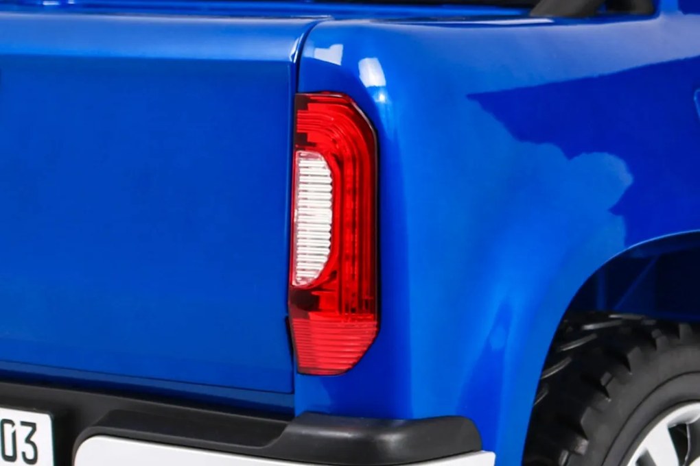 Ramiz Mercedes Benz triedy X pickup elektrické autíčko pre deti lakované modré 4x4
