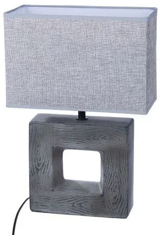 Moderná sivá nočná lampa SQUARE