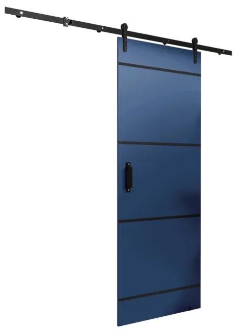 Posuvné dvere LIKO IV, 90x204, modrá