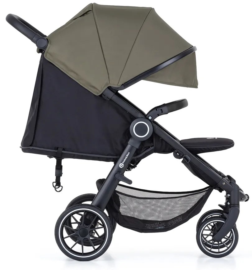 PETITE&MARS kočík športový Street+ RWS black mature olive complete