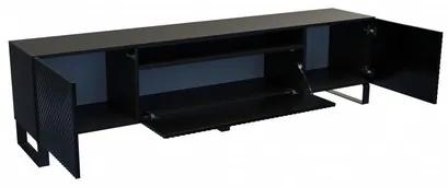 Televízny stolík RTV Cleo 180 cm Čierna
