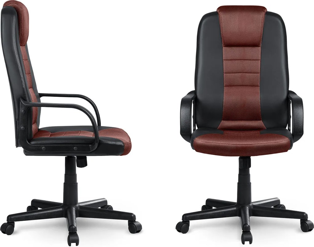 Otočná kancelárska stolička Sofotel 518B - čierna a hnedá