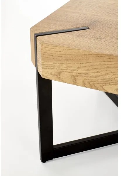 Konferenčný stolík LAVIDA 43x110 cm zlatý dub/čierna