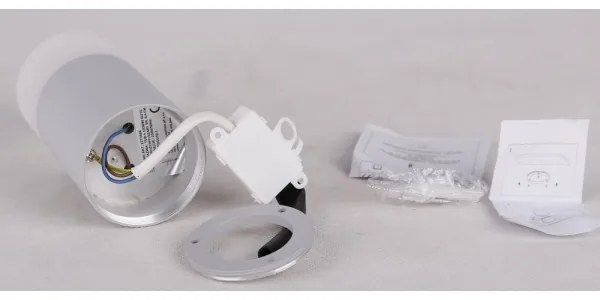 Bodové svietidlo TUBA 1xGU10/15W/230V šedá/biela