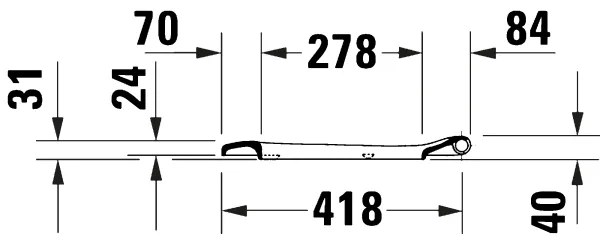 Duravit 28210000 - WC sedátko D-CODE 37,4x43,3 cm biela
