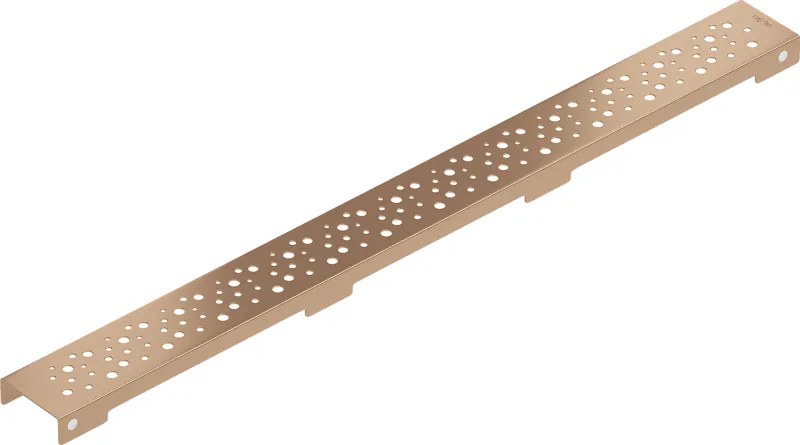 Mexen Flat, krytka pre lineárny podlahový žľab 60 cm, medená matná, vzor M12, 1C21060