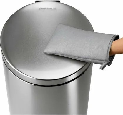 Simplehuman, Čistící rukavice z mikrovlákna na nerezové koše a spotřebiče | šedá