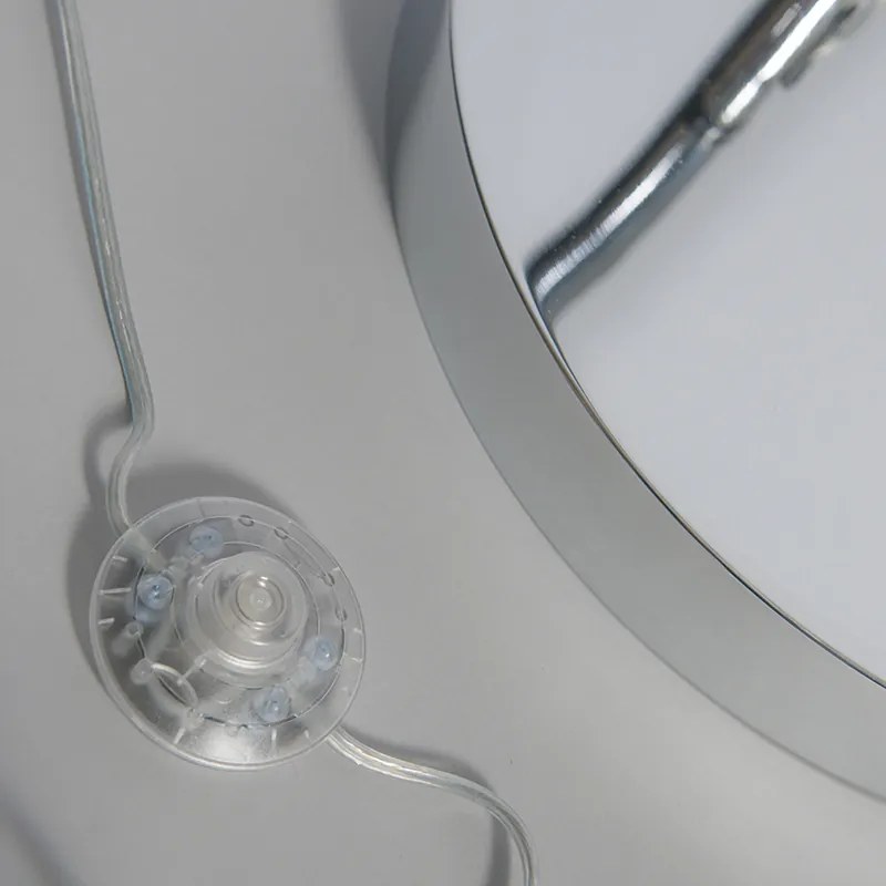 Moderná oblúková lampa chrómová nastaviteľná bez tienidla