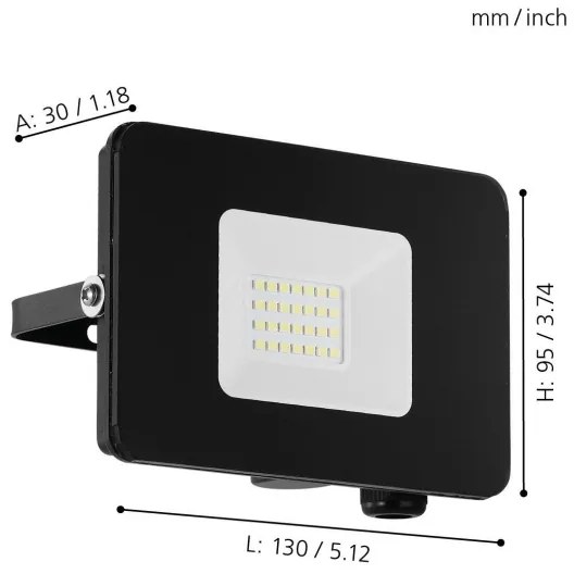 Eglo 97456 - LED Reflektor FAEDO 3 LED/20W/230V