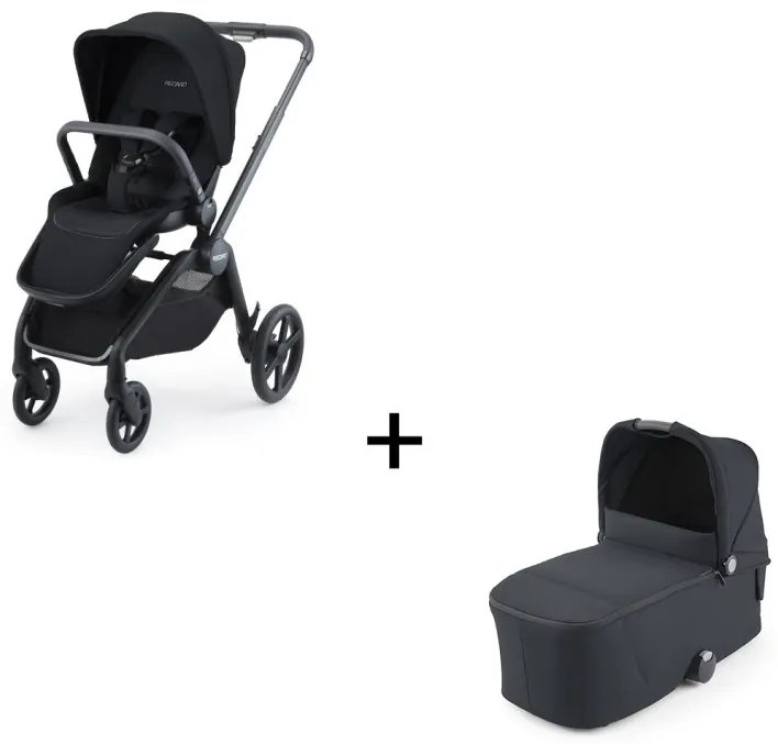 Recaro Celona DUO kočík + vanička - select night black