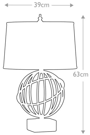 Feiss FE-SPENCER-TL - Stolná lampa SPENCER 1xE27/60W/230V