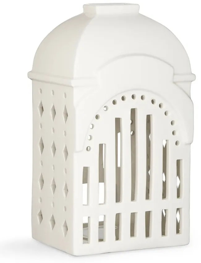 Biely keramický svietnik Kähler Design Urbania Lighthouse Tivoli