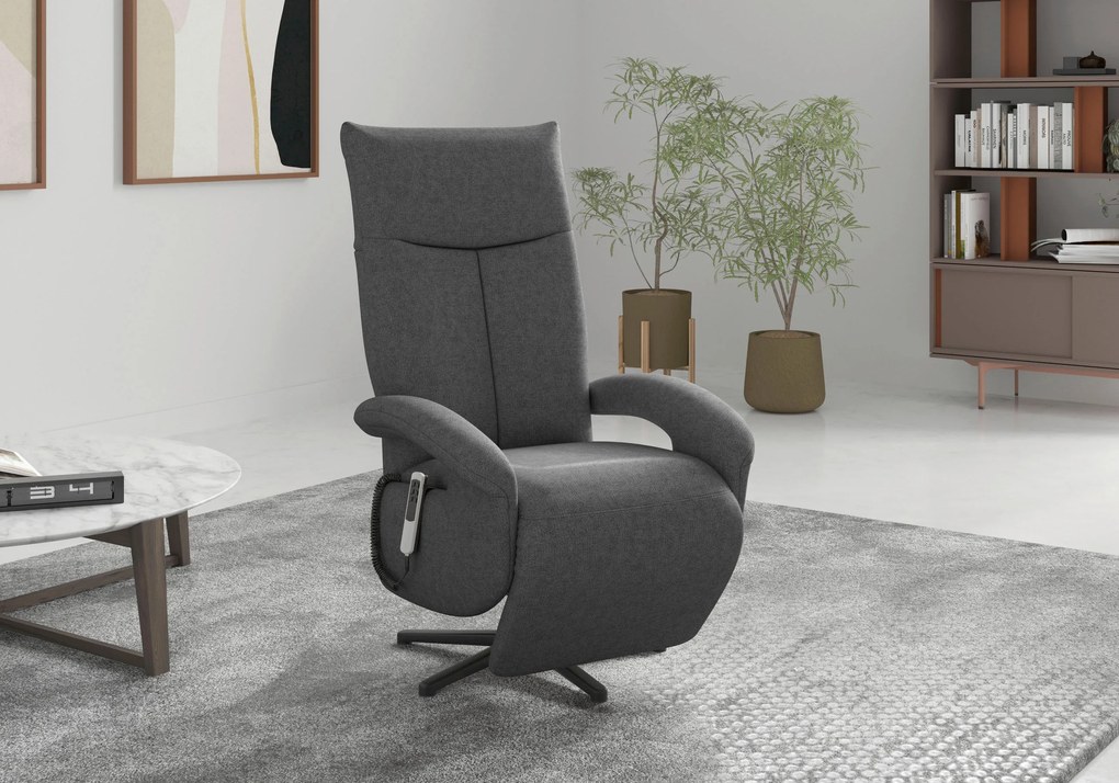 XXXLutz RELAXAČNÉ KRESLO, textil, tmavosivá Sit & More - Online Only obývacie izby - 00014401325J