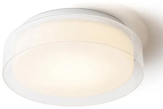 RENDL VENICE LED 30 stropná číre sklo/opálové sklo/chróm 230V LED 12W IP44 3000K R13685