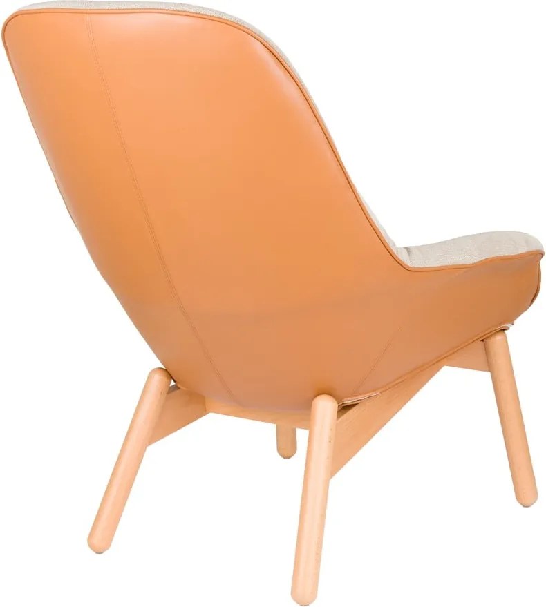 Béžové kreslo Duke – White Label