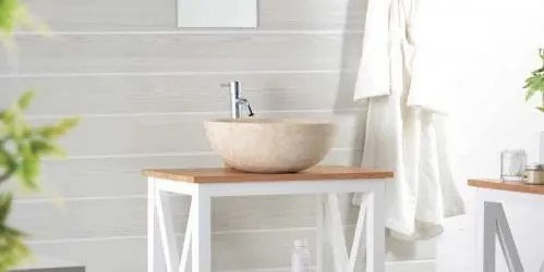 Indera Gemma 501 Ø50 cm Cream Kamenné umývadlo leštený mramor