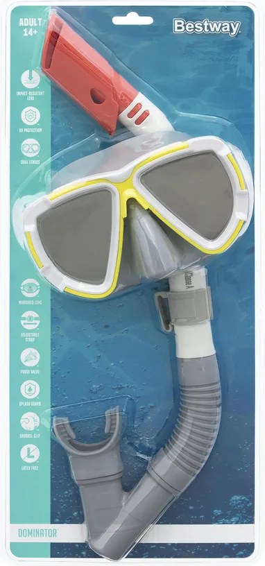 Šedá potápačská súprava s maskou Bestway 24053