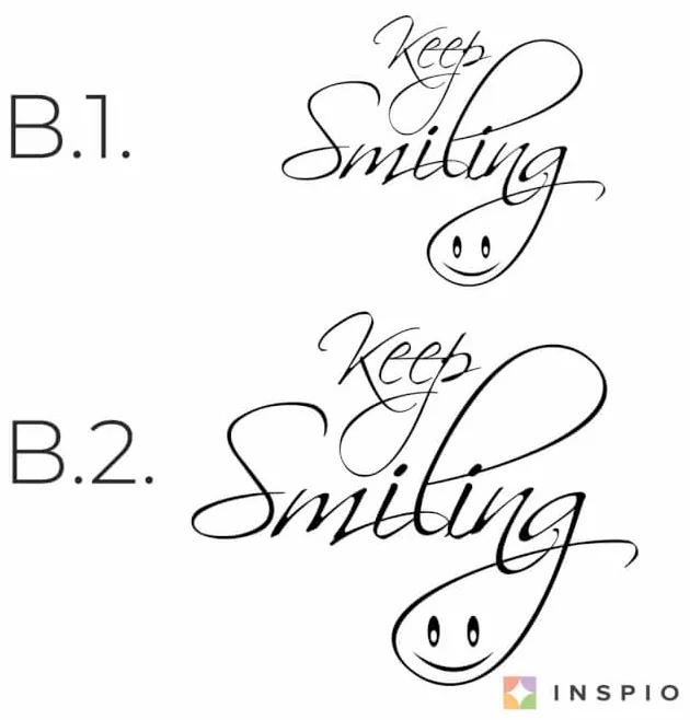 Nálepka na stenu - Keep smiling