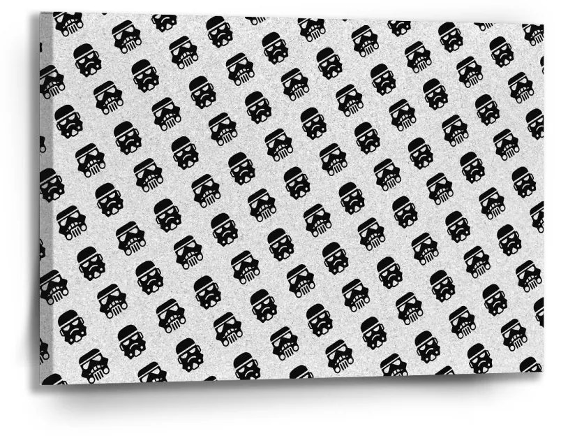 Sablio Obraz Star Wars Stormtrooper Pattern šikmý - 90x60 cm
