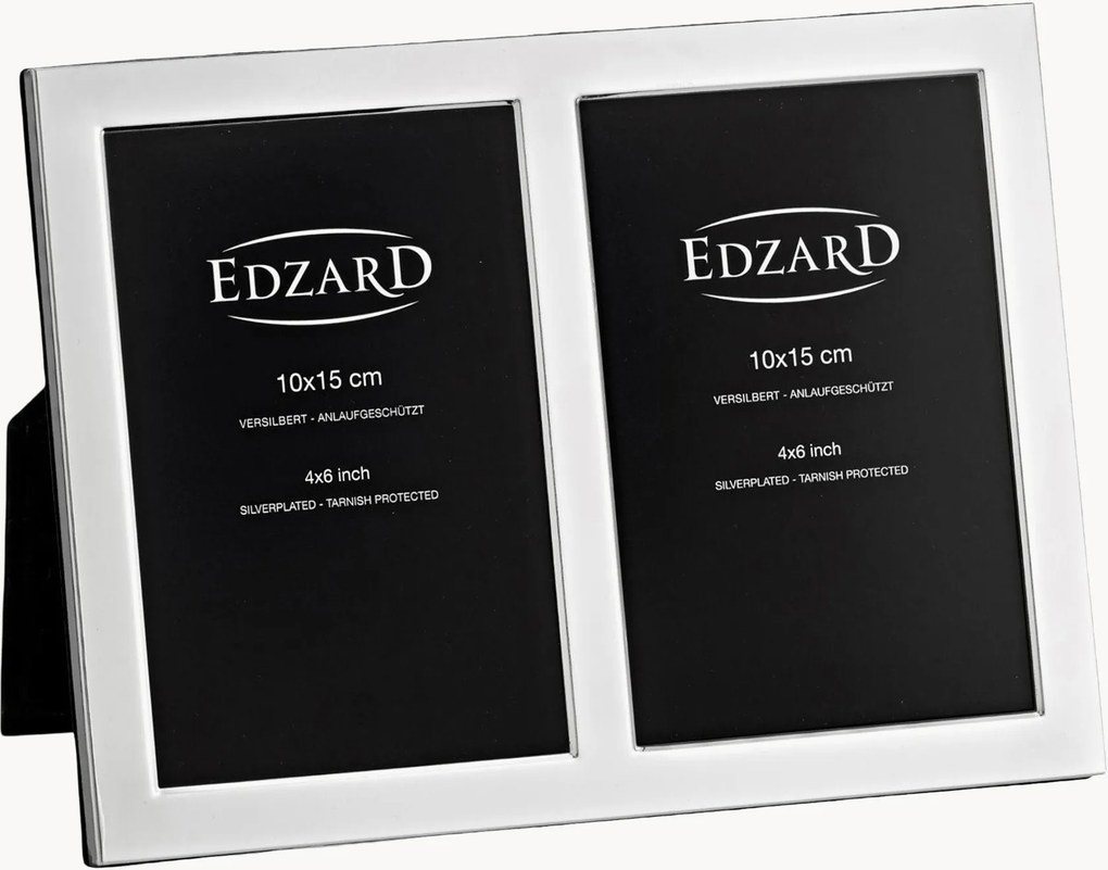 Postriebrený dvojitý fotorámik Salerno