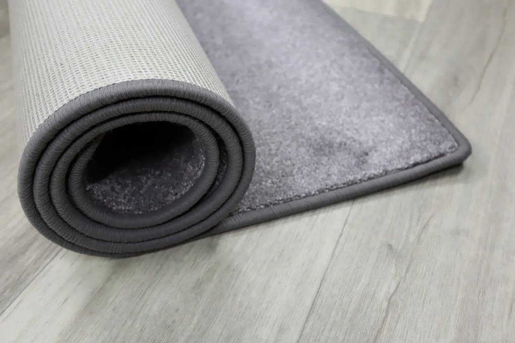 Vopi, Koberec behúň na mieru Apollo Soft šedý, šíre 133 cm, šedá, chodba / predsieň