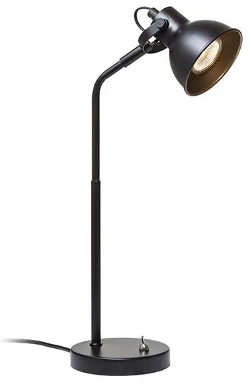 RENDL R12512 ROSITA stolná lampa, pracovné čierna/zlatá