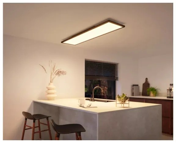 Philips Hue AURELLE LED stmievateľné stropné svietidlo 39W 120x30 cm čierne
