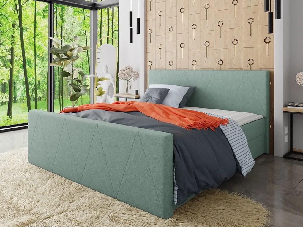 Kontinentálna posteľ Peregryn 3, Rozmer postele: 140x200, Dostupné poťahy: Rico 01