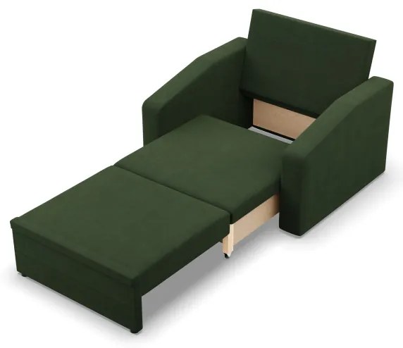 Kreslo ORBIT rozkladacie, zelené