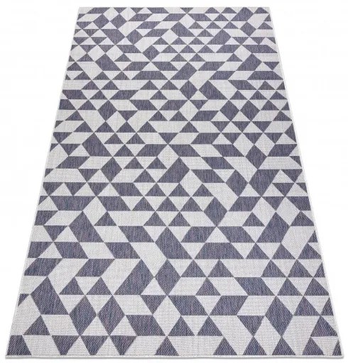 Dywany Łuszczów Kusový koberec Sion Sisal Triangles 22373 ecru/blue-pink – na von aj na doma - 120x170 cm