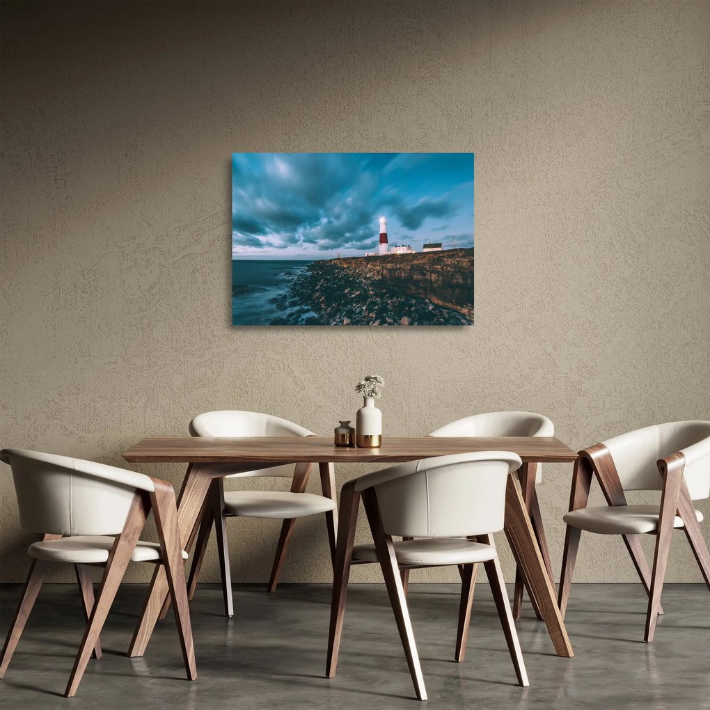 Sklenený obraz majáku (70x50 cm)