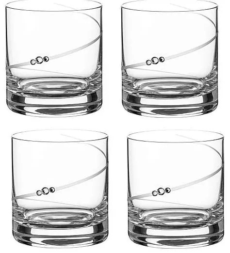 Diamante Silhouette poháre na whisky 310 ml 4 ks