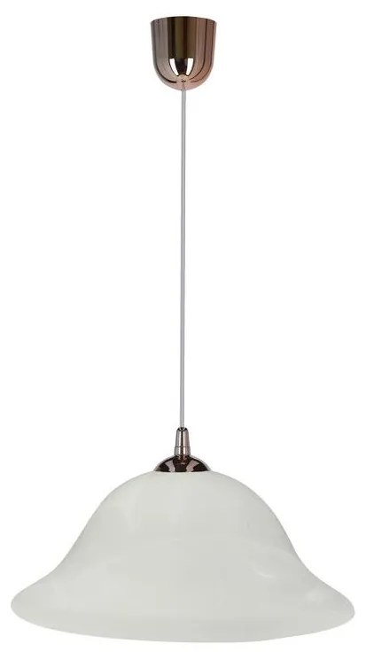 Candellux Luster na lanku VERA 1xE27/60W/230V medená/biela 31-24572
