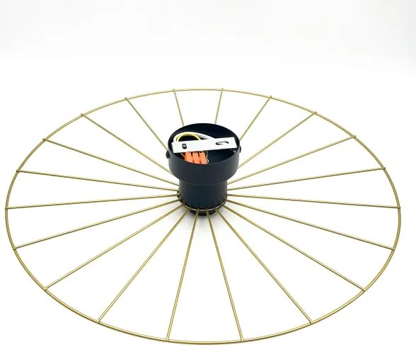 Nástenné svietidlo MONTANA 1xE27/15W/230V pr. 45 cm zlatá