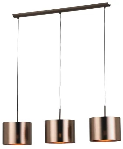 Eglo 39357 - Luster na lanku SAGANTO 1 3xE27/60W/230V medená