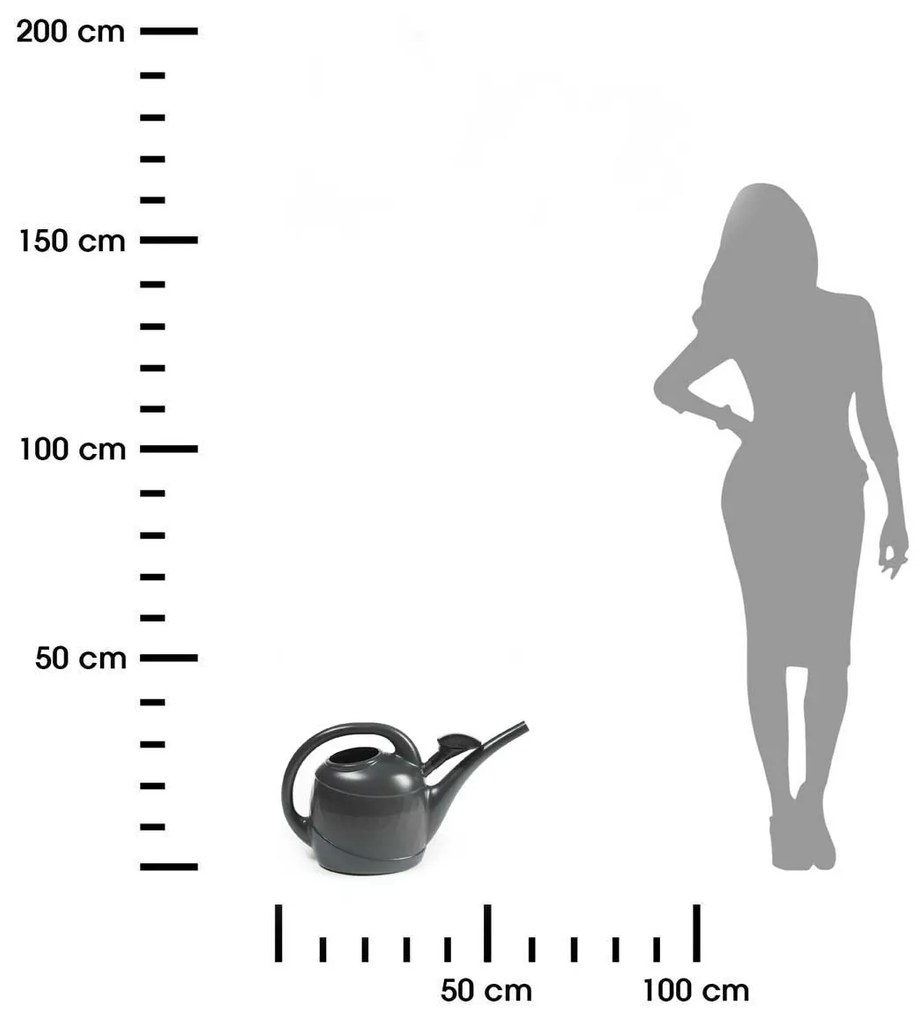 Kanva na polievanie Crystal, 10 l, čierna
