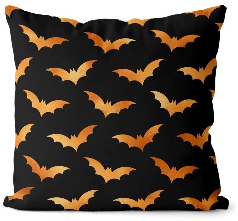 Vankúš Halloween bats (Velikost polštáře: 55 x 55 cm)