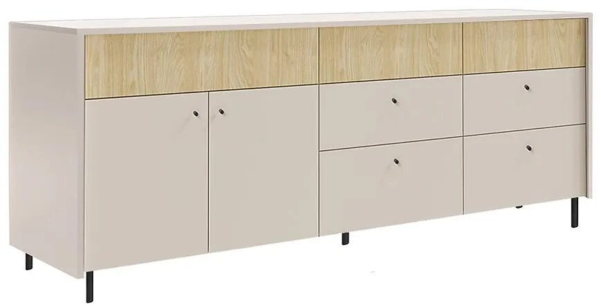 Komoda Malta MA5 2D4S béžová /dub